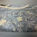 Amanda Stewart Pioneer Woman 1X Beaded Chambray w Crocheted Trim Dress Gown Blue Photo 8