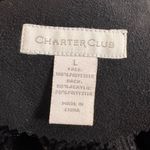 Charter Club Black Faux Suede Toggle Vest Size Large Winter Sherpa Cozy Cabin Photo 7