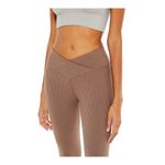 Aeropostale Aéropostale womens size extra small Ribbed High-Rise Crossover beige Leg… Photo 3