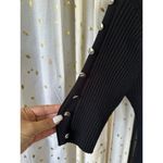 Venus  Women's Studded Faux Buttons Ribbed Bodycon Sexy Sweater Dress XL Photo 5