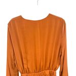 SNDYS Pluto Jumpsuit in Rust Orange Long Sleeve Tie Cut Out Size US 6 Photo 10