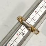 Tiffany & Co. X Motif Band Ring in Sterling Silver & 18k Yellow Gold Size 7 Photo 5