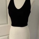Urban Outfitters Black V Neck Tank Crop Top Photo 0