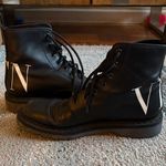 Valentino Garavani  Black Combat Boots Photo 10