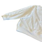 Gap Oversized Pullover Sweatshirt Sweater White Gold Silver Logo Stretch Size XL Photo 9