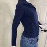 Ralph Lauren Asymmetric Full Zip Hoodie Navy Coat Jacket Winter Fall. Photo 5