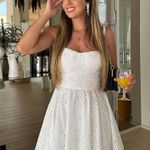 ZARA mini dress Crochet Embroidered openwork boho sundress summer Photo 6