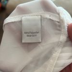 LC Lauren Conrad Lauren Conrad White Sheer Pleated Tank Top Size  XLarge‎ Photo 4