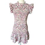 French Connection  Flores Verona Stretch Smocked Ruffled Mini Dress Womens Size M Photo 1