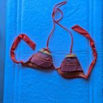 Nanette Lepore Sayulita Triangle Bikini Tops S Stripe Crochet Colorful Photo 5