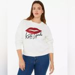Kate Spade Kiss Lipstick Graphic Sweatshirt In L Photo 1