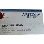 Arizona Jeans Arizona Jean Co. Women Jeans Skater Slouchy Ripped Hi-Rise Wide Leg Sz.5 NWT Photo 4