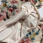 Kori size small floral v-neck maxi dress 3/4 sleeve partially lined elastic band Photo 10