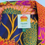 Farm Rio NWOT  Multicolor Floral Garden Cut-Out Long Blazer Size M Photo 7