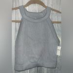 Aerie NWT  Superchill Seamless High Neck Bra Top size Large gray Photo 4