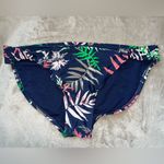 Dark Blue Floral Bikini Bottoms Size XL Photo 0