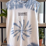 Taylor Swift Official Eras Tour Tie Dye Oversized Muscle Tee Tank Shirt, M Photo 0