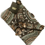 Clements Ribeiro All Over Beaded Clutch/ Crossbody Purse Green Photo 0