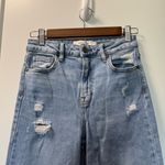 Hidden Jeans Tracey Straight Jean Light Wash Distress Frayed Hem‎ 26x27 Blue Size 26 Photo 2