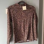 Olivia Rae Cheetah Print Mockneck Long Sleeve Photo 0