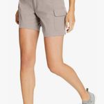 Eddie Bauer Women's Cargo Shorts Hiking Travel Everyday Casual Khaki 16 Photo 0