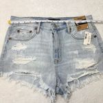 Aeropostale Highs Rise Women's Ripped Light Blue Jean Shorts 2.5" Size 4 Photo 5