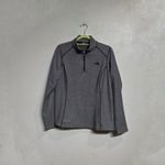 The North Face Gray 1/4 Zip Sweater Sz L Photo 1
