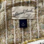 Universal Threads Universal Thread‎ Crochet Floral Blouse M Yellow Button Front Boho Cottage Photo 7