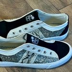 Jelly Pop Black and glitter elite slip on Canvas shoes size 9 new Photo 0