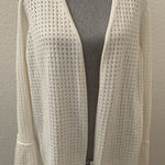 Lane Bryant Open Cardigan Sweater Plus 18 20 Cold Shoulder off white excellent Photo 0