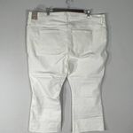 Madewell Cali Demi Boot White Raw Hem Jeans Women's Plus Size 37P Petite Photo 2