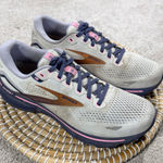 Brooks Women’s Ghost 15 Sneakers Shoes Cushioned Running in White Purple 10 Photo 0