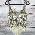 Free People Intimately NWT XS Cream - Floral Print Lace Weekend Plans Bodysuit Photo 1