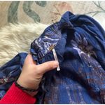 Free People  Gold Dust Blue Wide-Leg Pants Photo 4