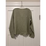 Isaac Mizrahi Women’s Large Linen Button Down Long Sleeve Casual Shirt Green Photo 4