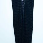Ministry of Style Black Crochet Lace Dual Tie Shift Dress Size 4 Photo 0