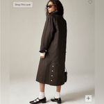 J.Crew NWT  Long Barn Jacket‎ in Black Waxed Cotton Twill Size LARGE Coat CC954 Photo 1