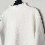 Madewell Sweatshirt Long-Sleeve Funnel-Neck Parchment Relaxed Size XS Photo 4