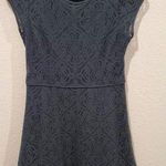 Loft Ann Taylor  Dark Green Lace Cap Sleeve Dress Photo 0