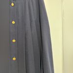 VTG 70s/80s JH Collectible Women’s Sz:12 Navy Blue Maxi Long Wool Pleated Skirt. Photo 9