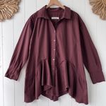 Free People  buttondown tunic top dress Small Photo 0