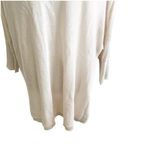 Garnet Hill Women’s 100% Organic Linen Tunic Size Medium V- Neck Light Beige Photo 6