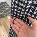 Elie Tahari Talbots Size 10 Black geometric shape silk blend  Sleeveless Sheath Dress Photo 5