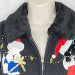 Studio Joy Puppies Dogs Ugly Christmas Sweater Vest Size S Black Photo 2