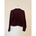 Forever 21  burgundy scoop neck sweater size medium Photo 2