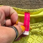 Victoria's Secret Victoria’s Secret Highlighter Yellow Neon Crochet Side Tie Bikini Bottoms SMALL Photo 5