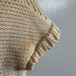 Alice + Olivia Chunky Knit Cream White Short Sleeve Cardigan Sweater in Small Photo 5