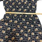 Club Monaco Tansa Dress in Deep Sapphire Blue Floral Metallic Pattern Sz 2 Photo 6