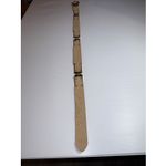 Streets Ahead Belt Orange And Gold Snakeskin Print Made In USA Italian Buckle Photo 6