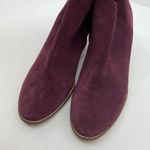 Madewell The Billie Boot in burgundy Suede pull on style online exclusive sz 9.5 Photo 6